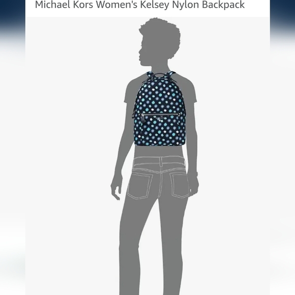 Michael Kors Blue Backpack Kelsey 14.5\